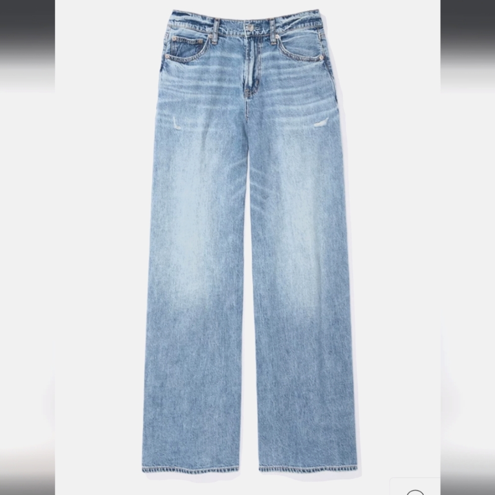 AE Dreamy Drape Super High-Waisted Baggy Ultra Wide-Leg Jean